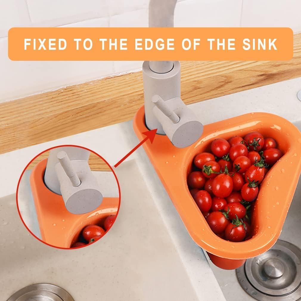 Swan Faucet Drain Basket Green or Orange | StorageOZ