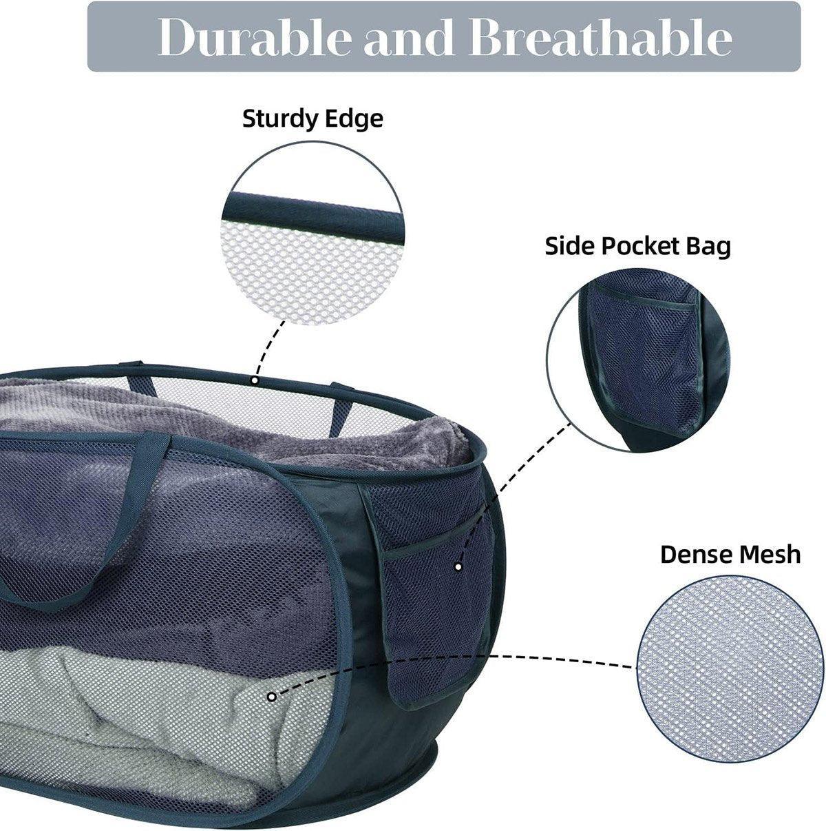 Foldable Mesh Laundry Basket in Six Colours | StorageOZ