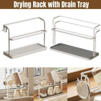 Two Layer Cup Drying Rack Two Sizes Rack | StorageOZ