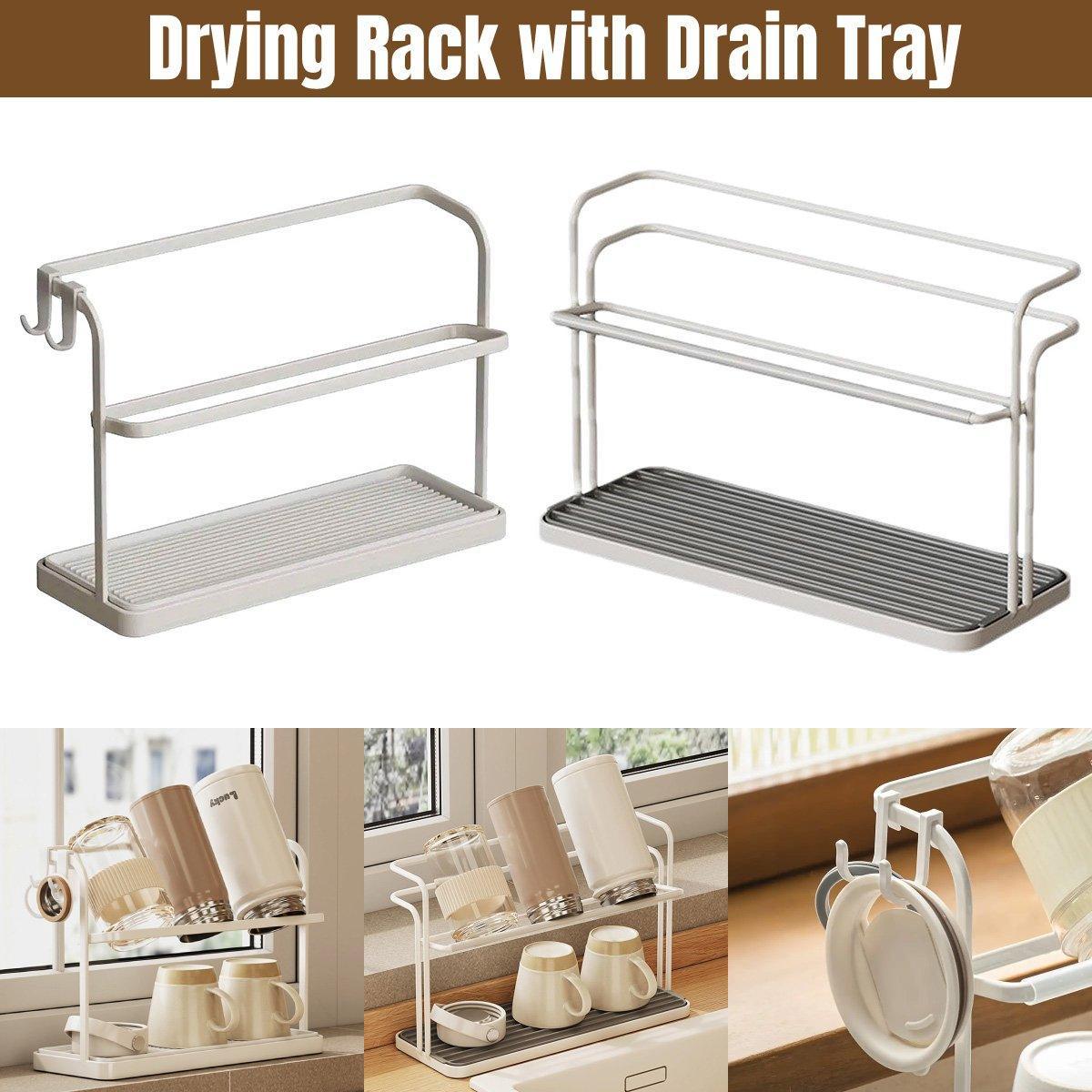 Two Layer Cup Drying Rack Two Sizes Rack | StorageOZ