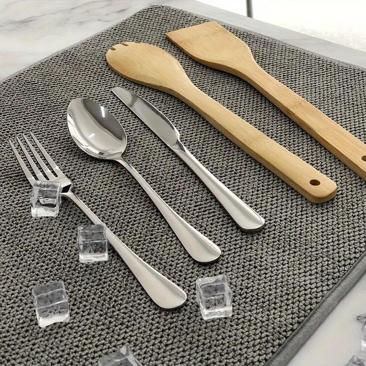 3 Pcs Microfiber Kitchen Dish Drying Mats | StorageOZ