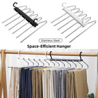 Stainless Folding Pants Rack Two Colours | StorageOZ