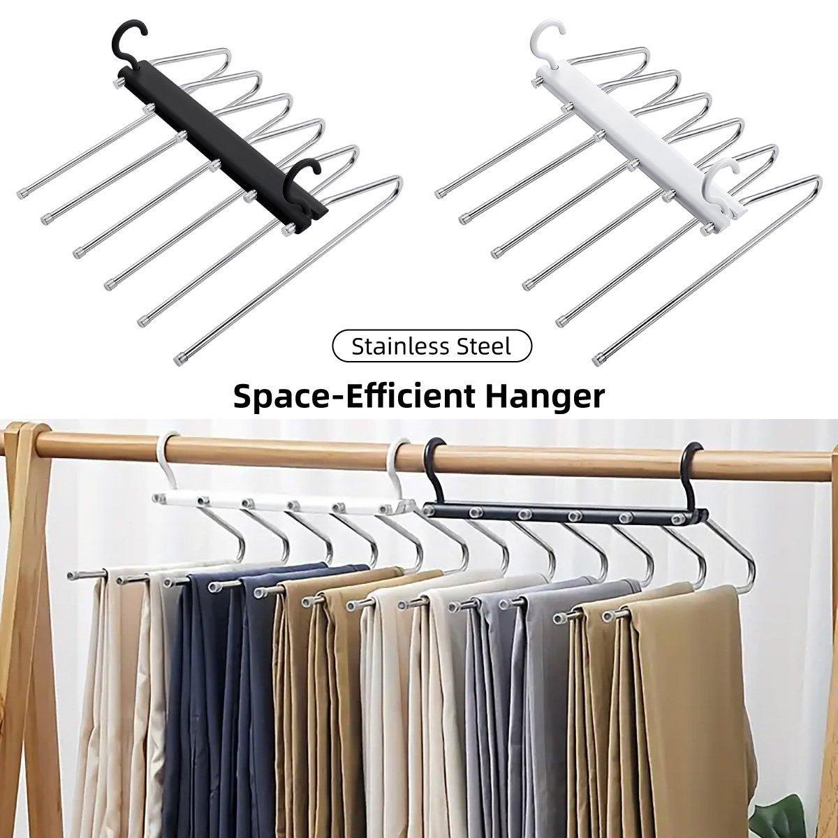 Stainless Folding Pants Rack Two Colours | StorageOZ