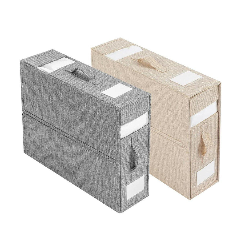 Fabric Storage Box with Window Four Colours | StorageOZ