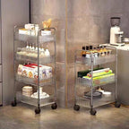 Mobile Acrylic Storage Rack 3 or 4 Tiers | StorageOZ