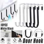 10 Pcs Over Door Hanger Hooks Two Colours | StorageOZ