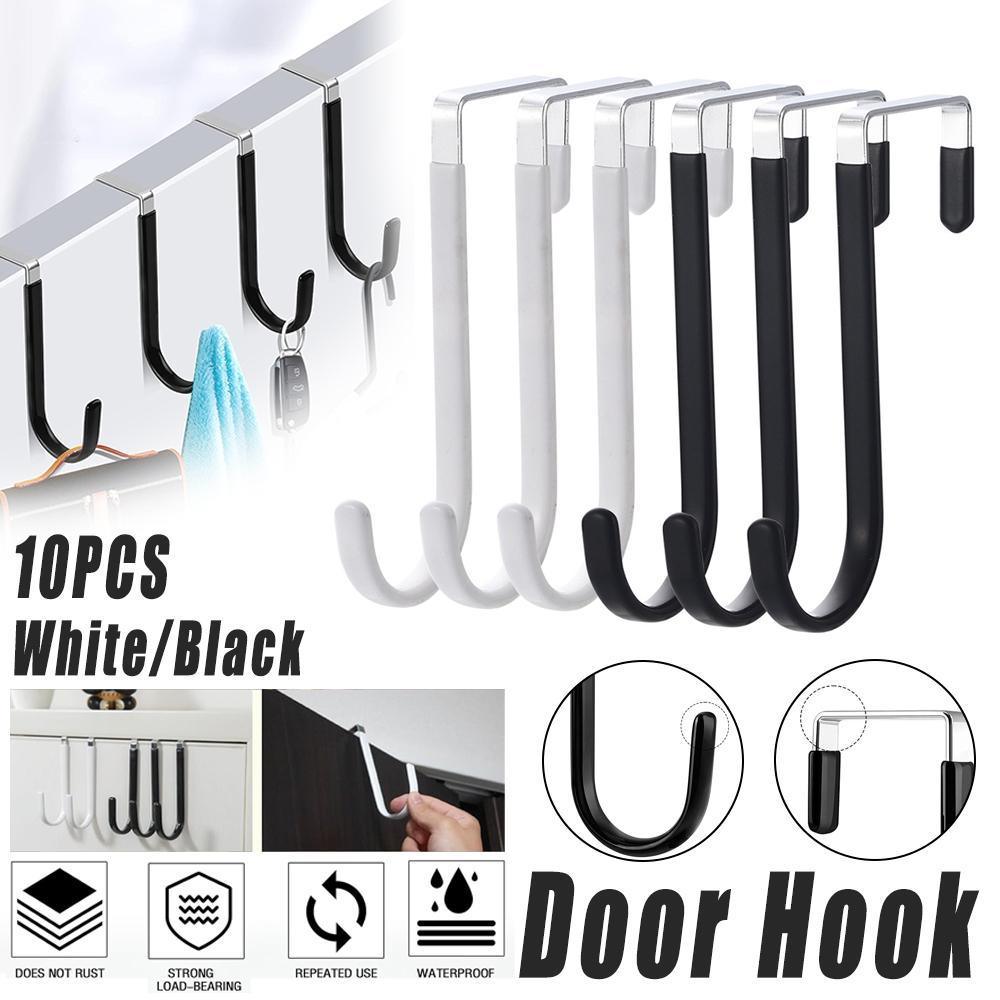 10 Pcs Over Door Hanger Hooks Two Colours | StorageOZ