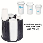 4 Compartment Rotating Cup Holder Three Colours | StorageOZ