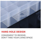 36 Slot Clear Compartment Storage Box Case | StorageOZ