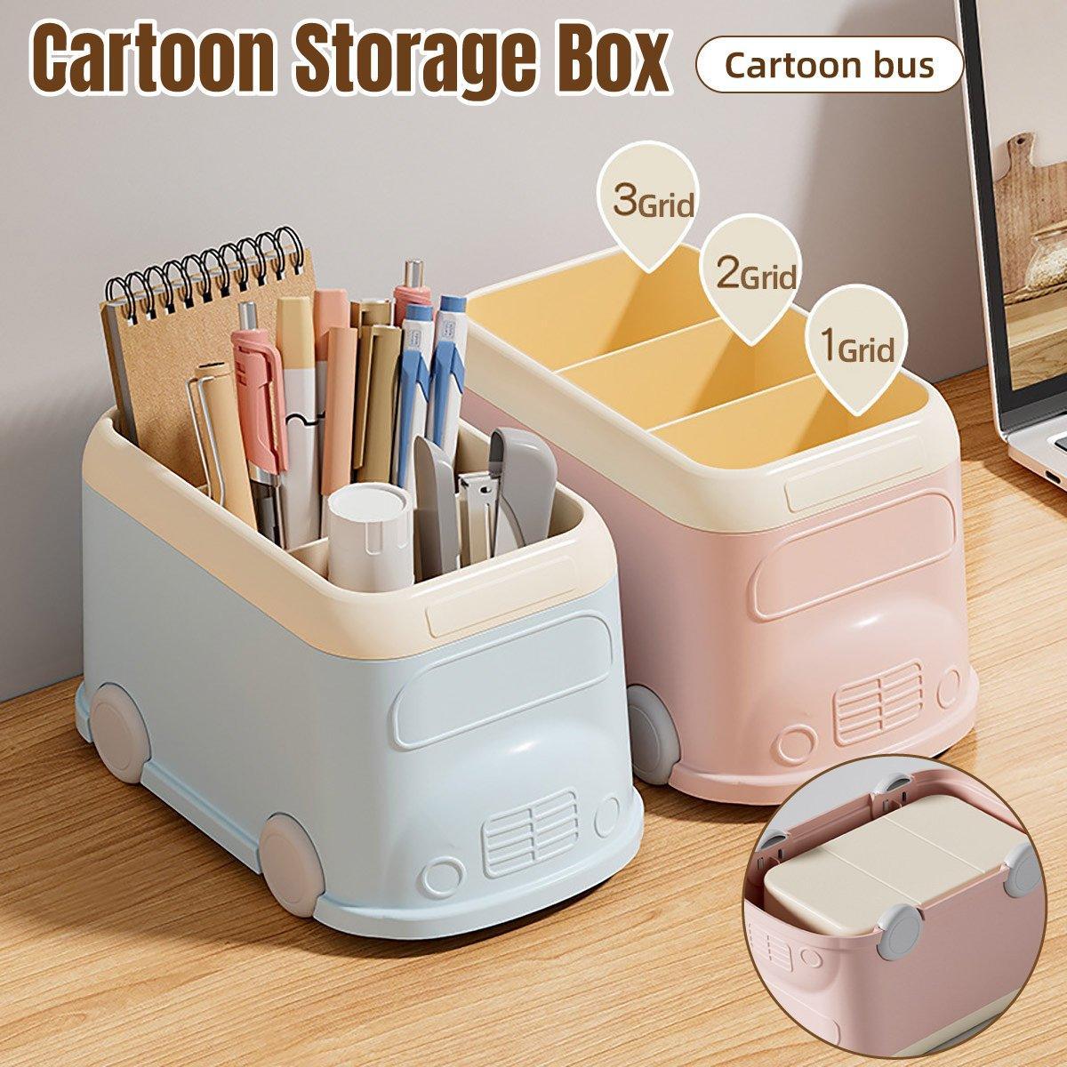 Bus Cartoon Desktop Pen Holder Two Colours | StorageOZ