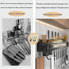 Punch Free Kitchen Wall Storage Rack Two Colours | StorageOZ