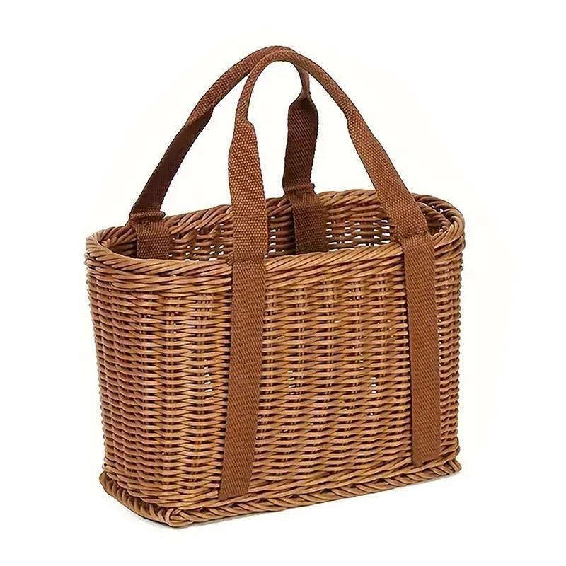 Rattan Style Woven Storage Basket Two Sizes | StorageOZ