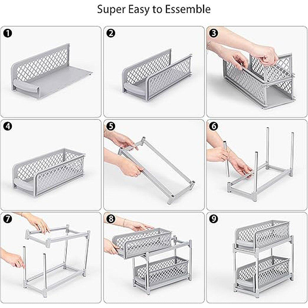 Pull Out Spice Drawer Rack in Two Colours | StorageOZ