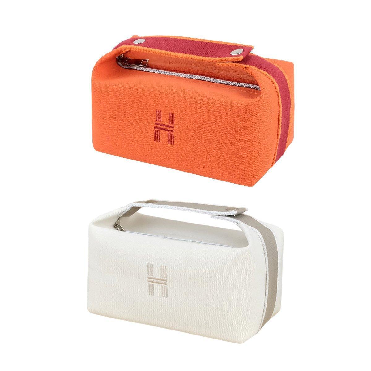 2 Pcs Canvas Travel Wash Storage Bag Set | StorageOZ