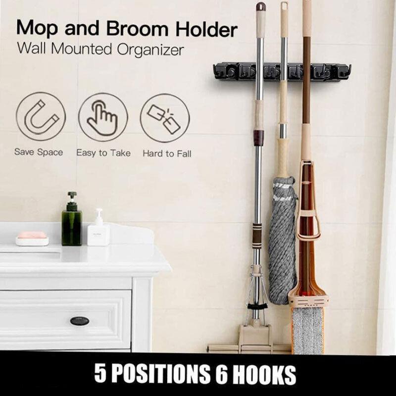 ABS Spring Clamp Mop Holder in Two Colours | StorageOZ