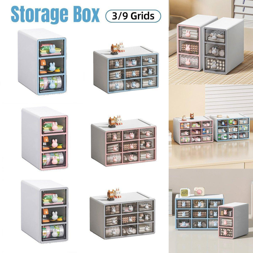 Rabbit Desktop Organiser 3 or 9 Grid Sizes | StorageOZ