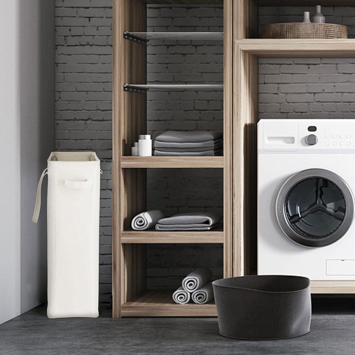 Slim Foldable Oxford Laundry Basket Four Colours | StorageOZ
