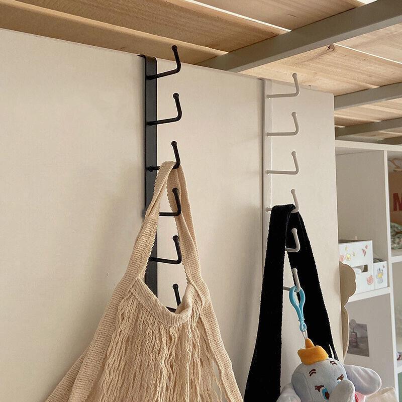 2 Pcs 6 Hook Iron Wall Rack in Two Colours | StorageOZ