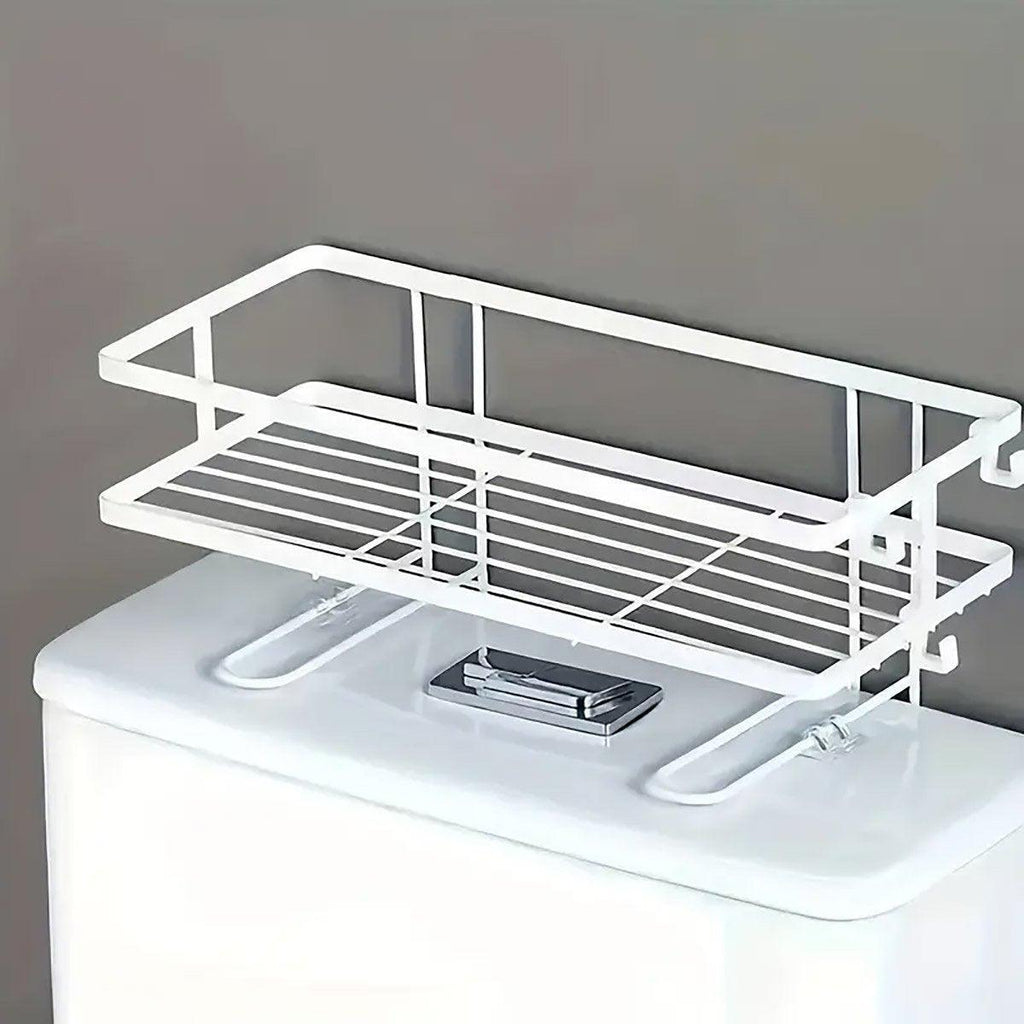 Stainless Bathroom Wall Storage Rack Two Colours | StorageOZ