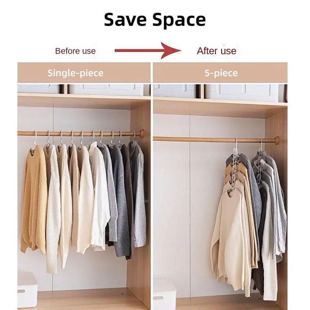 Multi Layer Folding Clothes Hanger Two Colours | StorageOZ