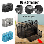 Metal Pen Holder Box with Drawer Three Colours | StorageOZ
