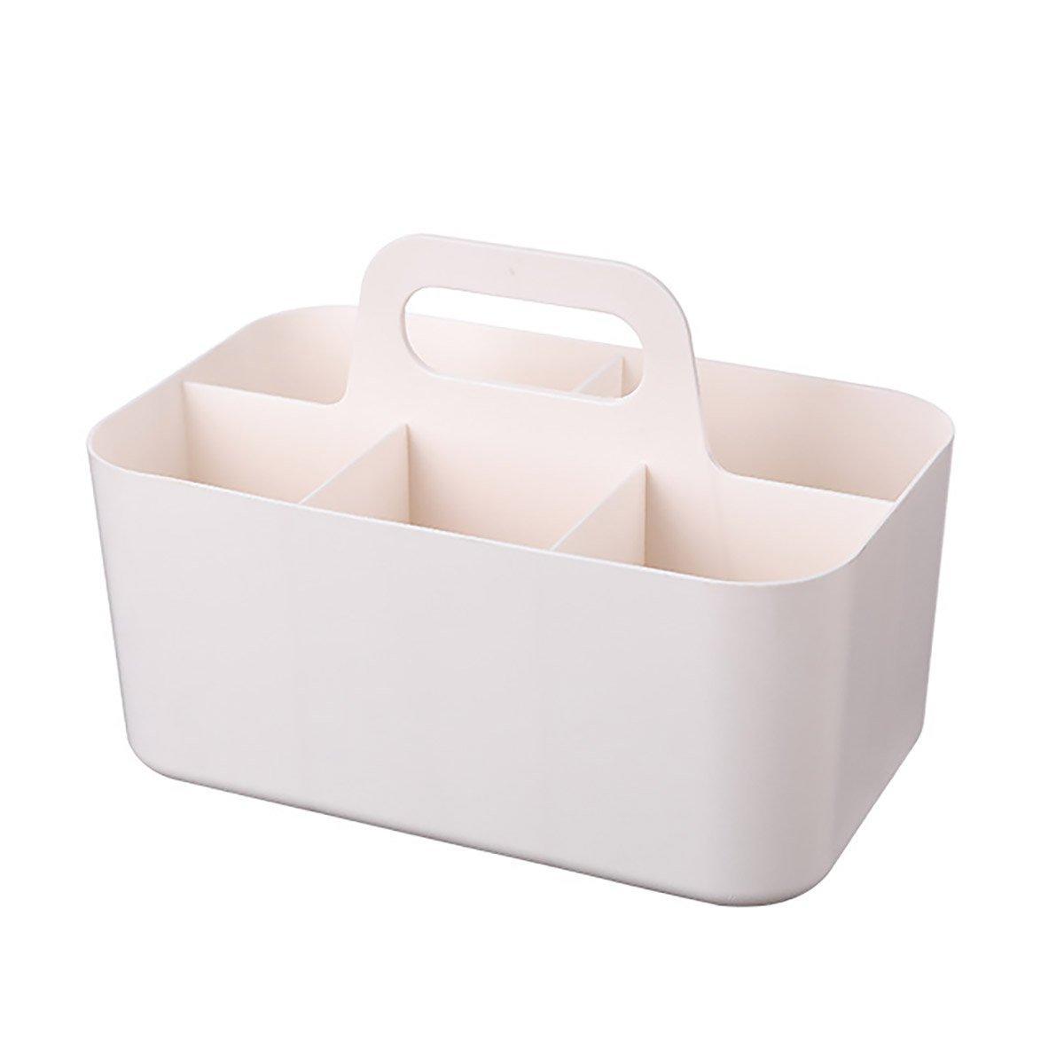 5 Compartment Desktop Box with Handle Two Colours | StorageOZ