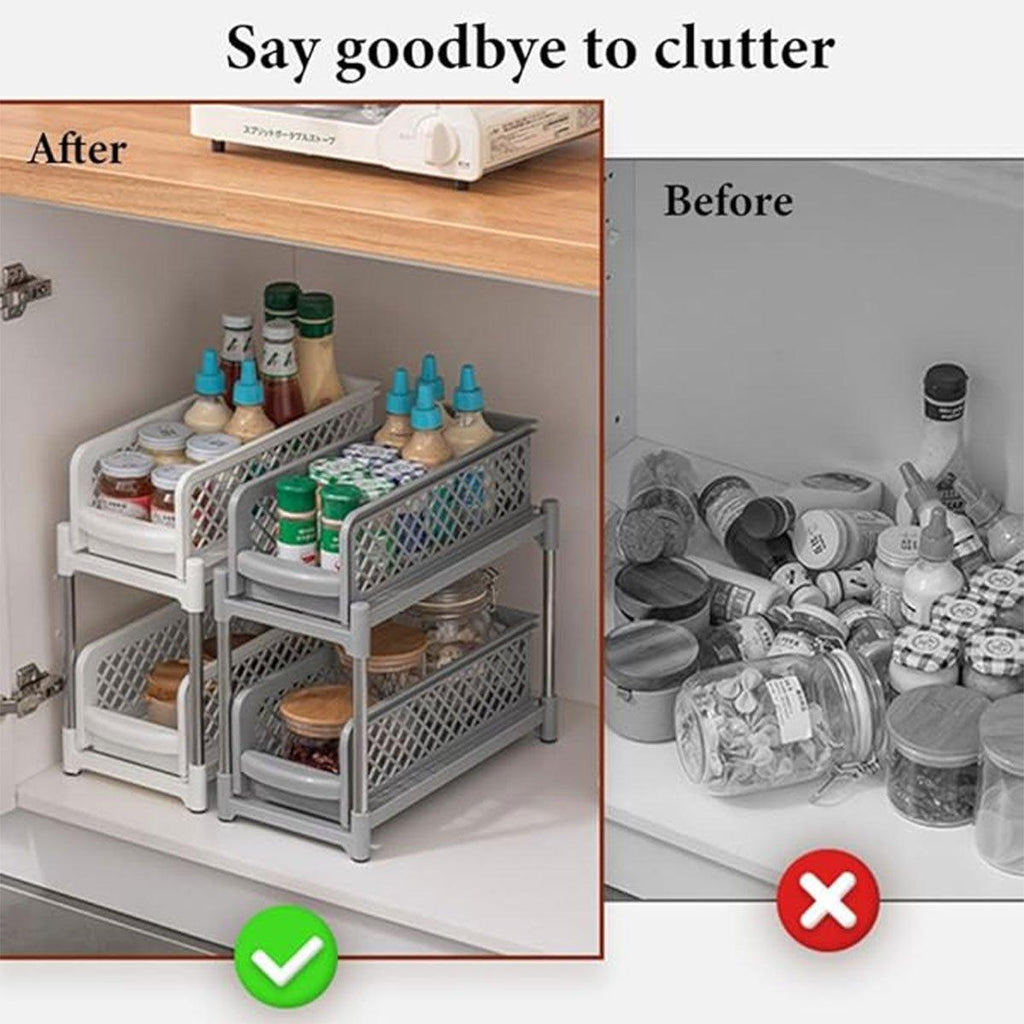 Pull Out Spice Drawer Rack in Two Colours | StorageOZ