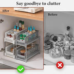 Pull Out Spice Drawer Rack in Two Colours | StorageOZ