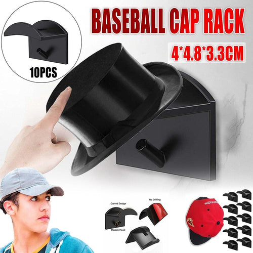 10 Pcs Adhesive Hat Hooks Wall Organiser | StorageOZ