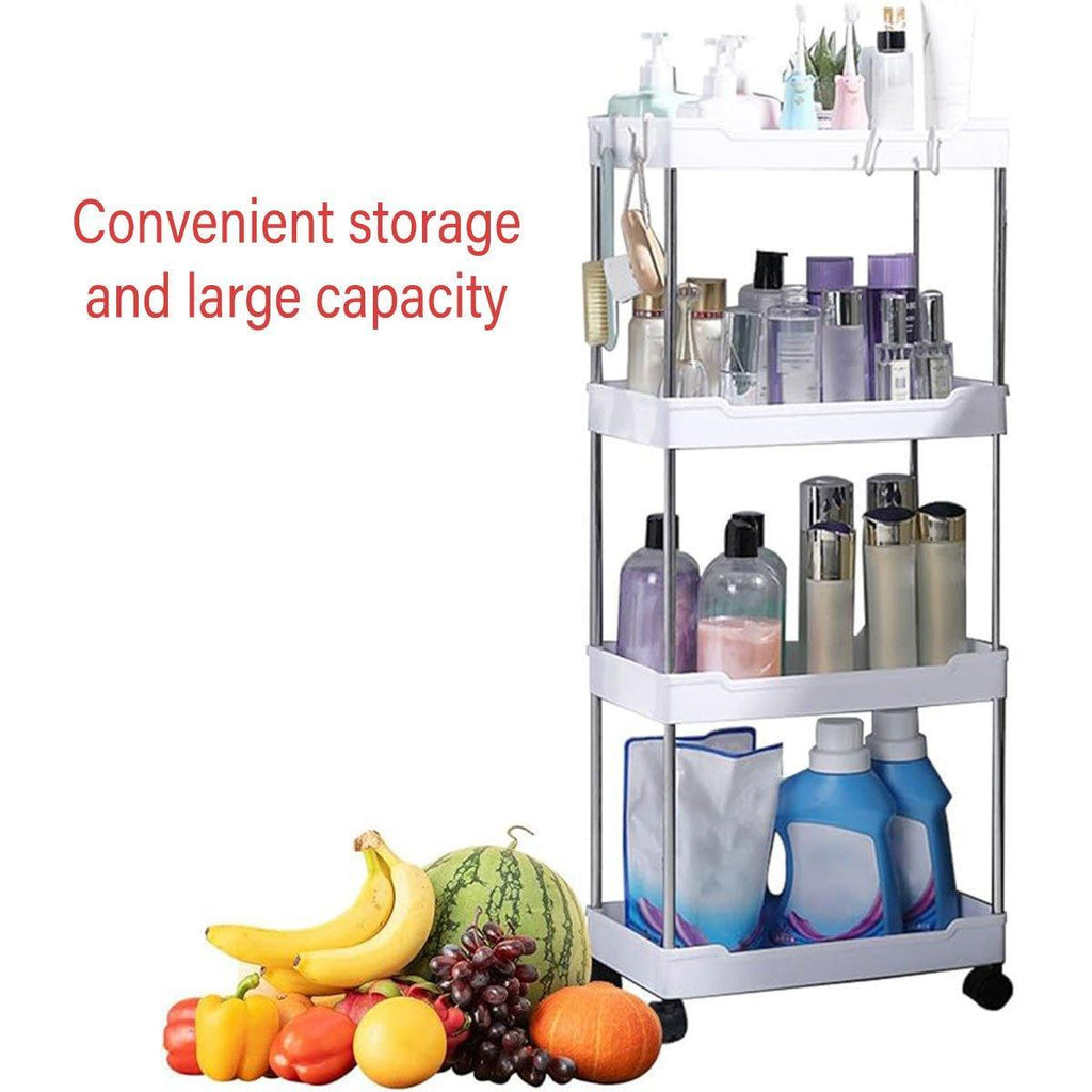 Rolling Storage Cart 3 or 4 Tiers Two Colours | StorageOZ