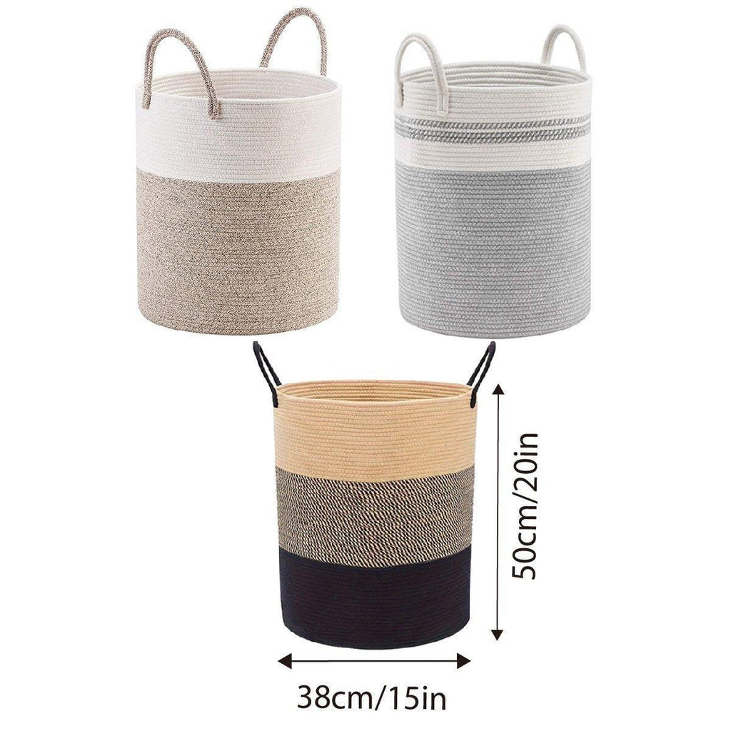 Cotton Rope Storage Basket Three Colourways | StorageOZ