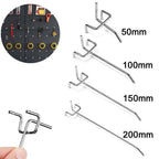 50 Pcs Steel Pegboard Hooks Four Lengths | StorageOZ