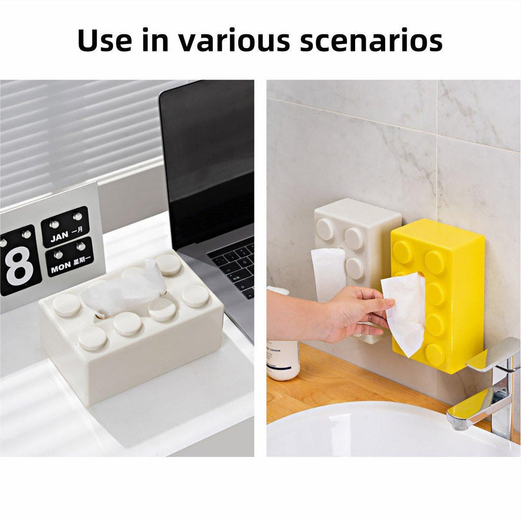 Building Block Tissue Box in Five Colours | StorageOZ