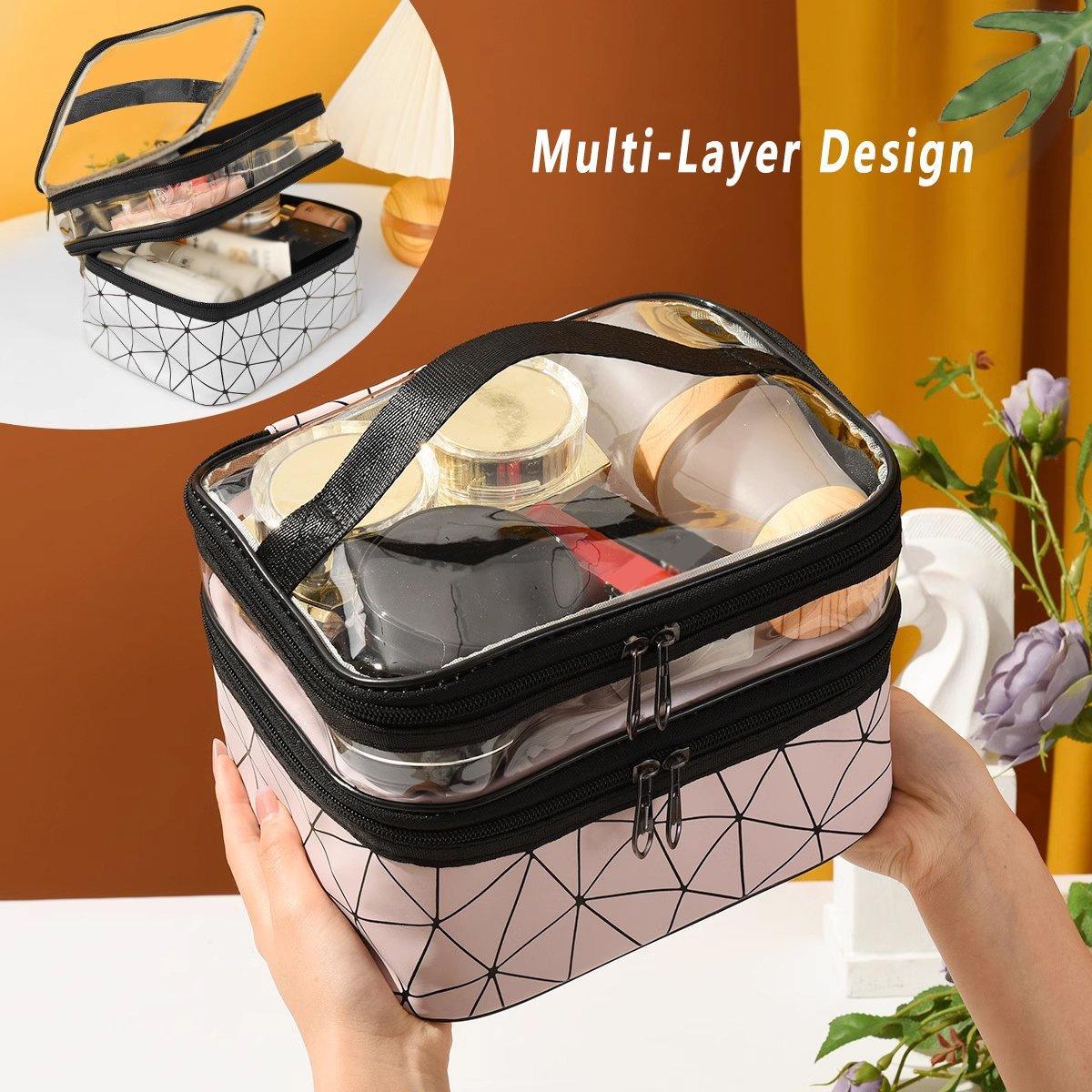 Double Layer Travel Makeup Bag Six Colours | StorageOZ
