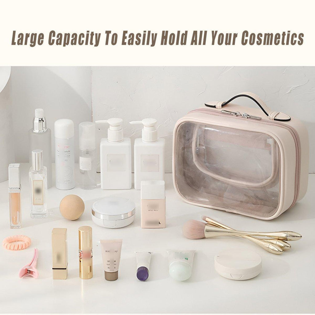 Clear Waterproof PVC Travel Makeup Bag Two Colours | StorageOZ
