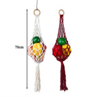 Hanging Rope Fruit Basket in Two Colours | StorageOZ