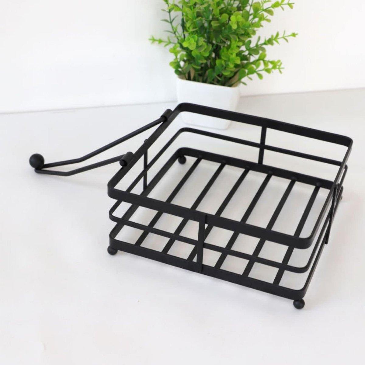 Black Paper Holder Kitchen Storage Organiser | StorageOZ
