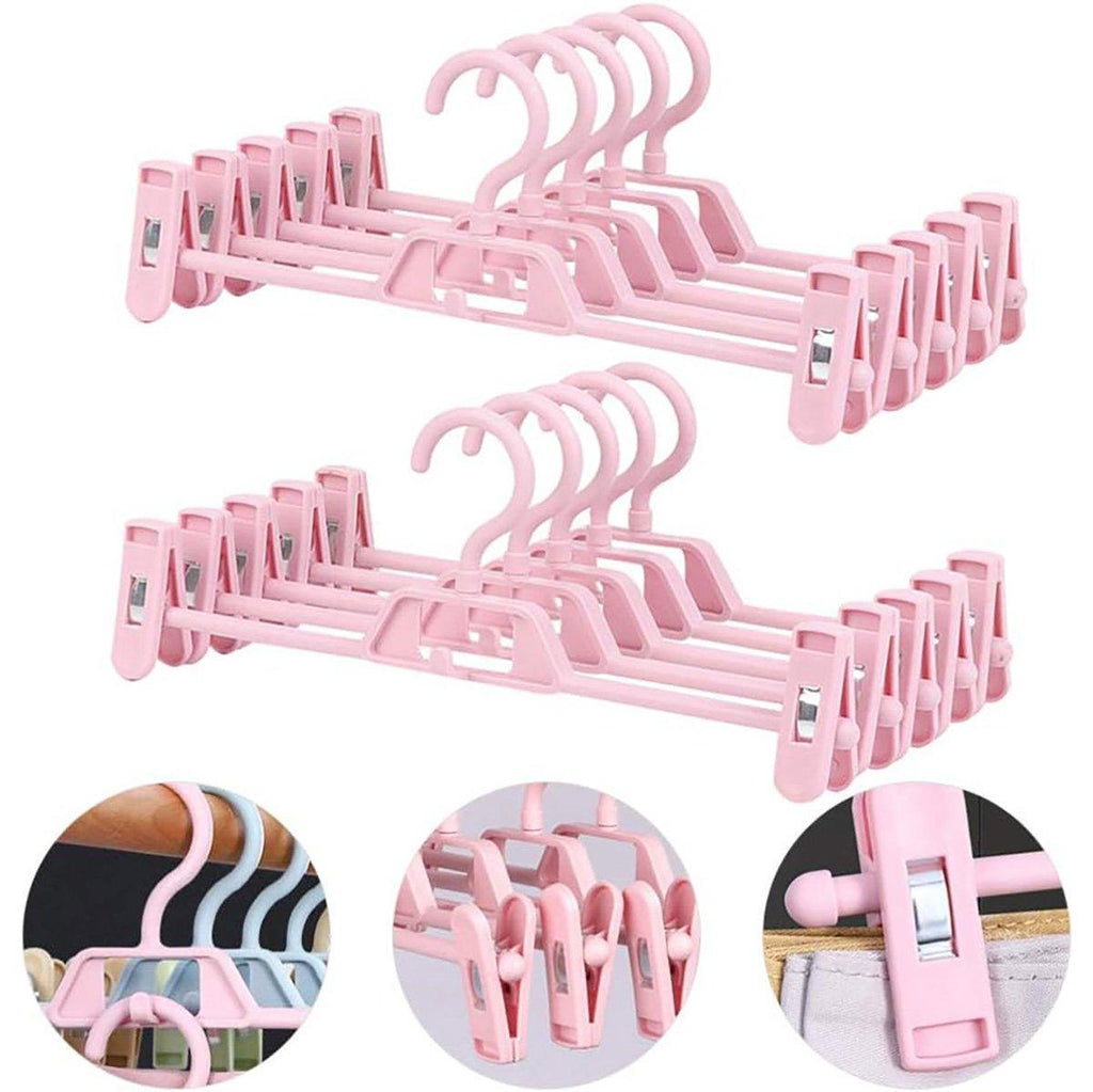 10 Pcs Clip Trouser Hangers in Six Colours | StorageOZ