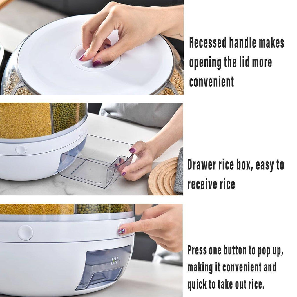Rotating Grain Case Kitchen Storage Organiser | StorageOZ