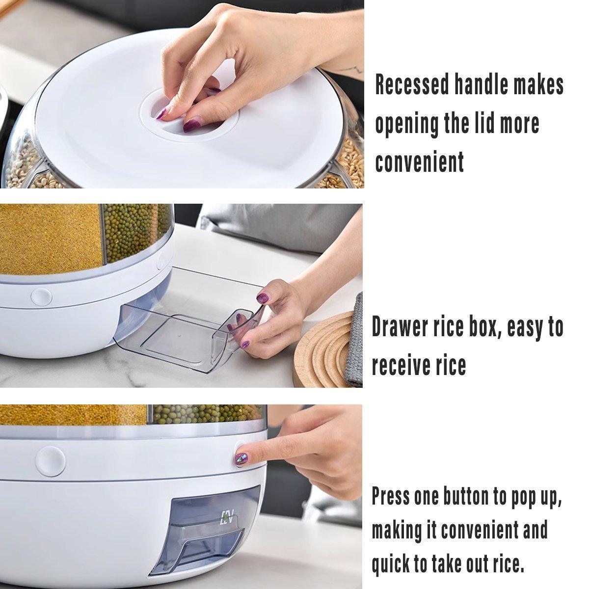 Rotating Grain Case Kitchen Storage Organiser | StorageOZ