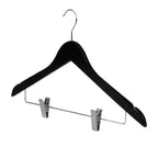 10 Pcs Wooden Clip Clothes Hangers Two Finishes | StorageOZ