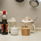 Bamboo Salt Box with Swivel Lid and Spoon | StorageOZ