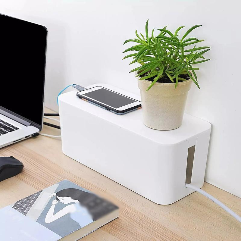 Cable Management Box with Lid in Two Sizes | StorageOZ