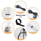 100 Pcs Reusable Cable Ties Two Colour Packs | StorageOZ