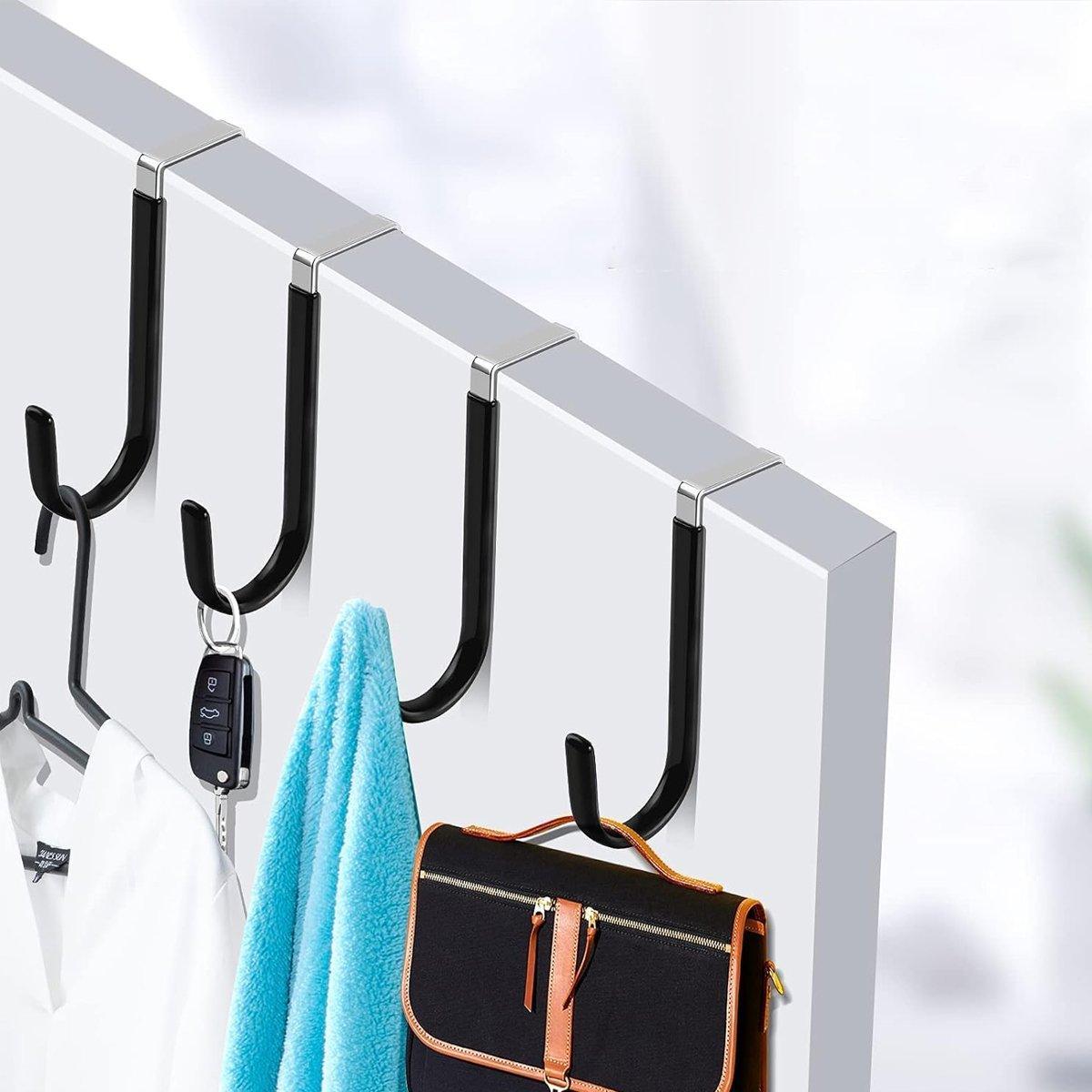 10 Pcs Over Door Hanger Hooks Two Colours | StorageOZ