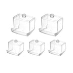 5 Pcs Clear Acrylic Cotton Swab Storage Case | StorageOZ