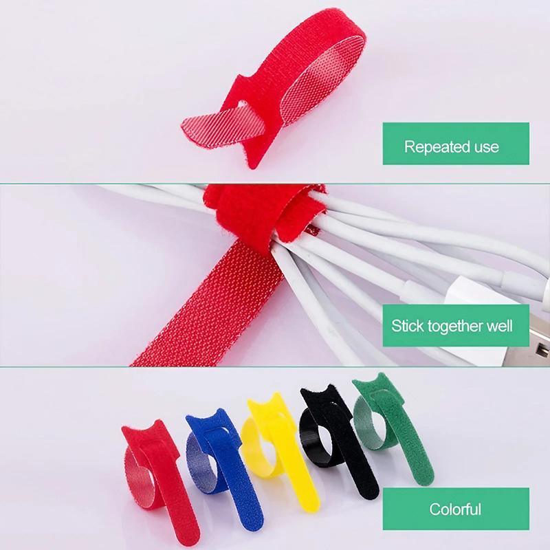 100 Pcs Reusable Cable Ties Two Colour Packs | StorageOZ