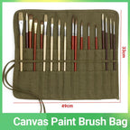 Canvas Brush Roll Art Storage Organiser Set | StorageOZ