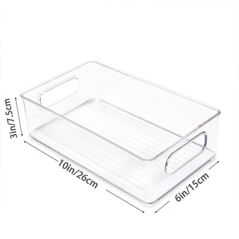 6 Pcs Clear Fridge Storage Boxes Set Set | StorageOZ