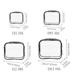 4 Pcs PVC Cosmetic Storage Bags Nine Colours | StorageOZ
